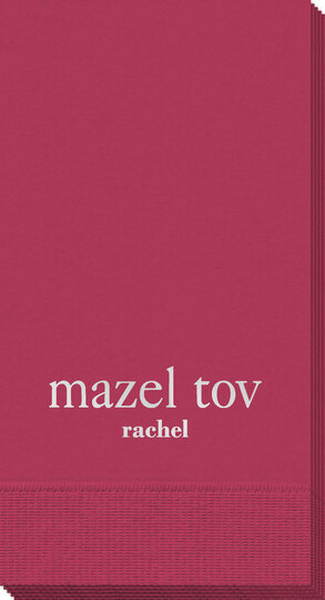 Big Word Mazel Tov Guest Towels